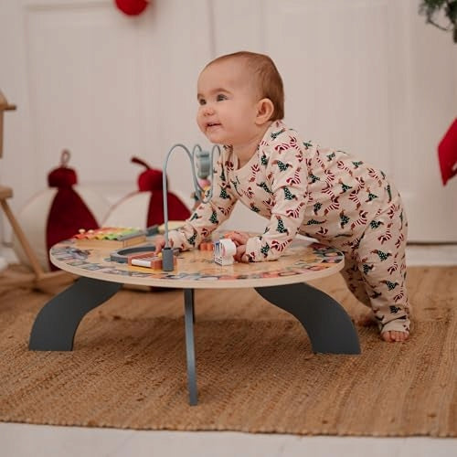 WOODEN EDUCATIONAL TABLE FOR CHILDREN FROM 6 MONTHS 7IN1 GIFT wooden Kid's age 0＋