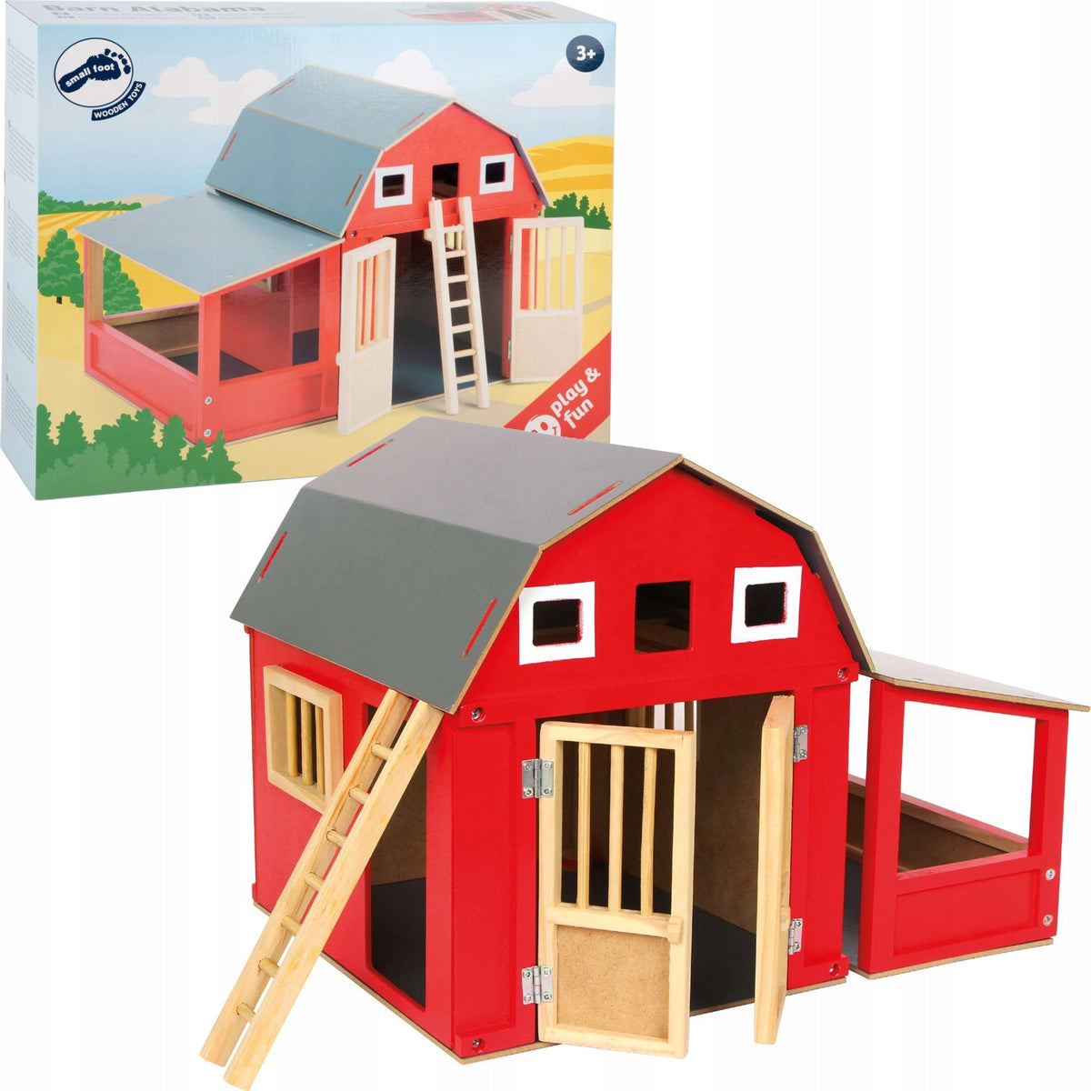 WOODEN FARM ALABAMA BARN REMOVABLE ROOF