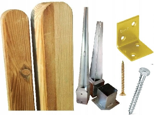 WOODEN FENCE 250 cm x 180 cm FENCES 250 cm FENCE PERGOLAS SOLID AND MASSIVE Maximum element height 180 cm