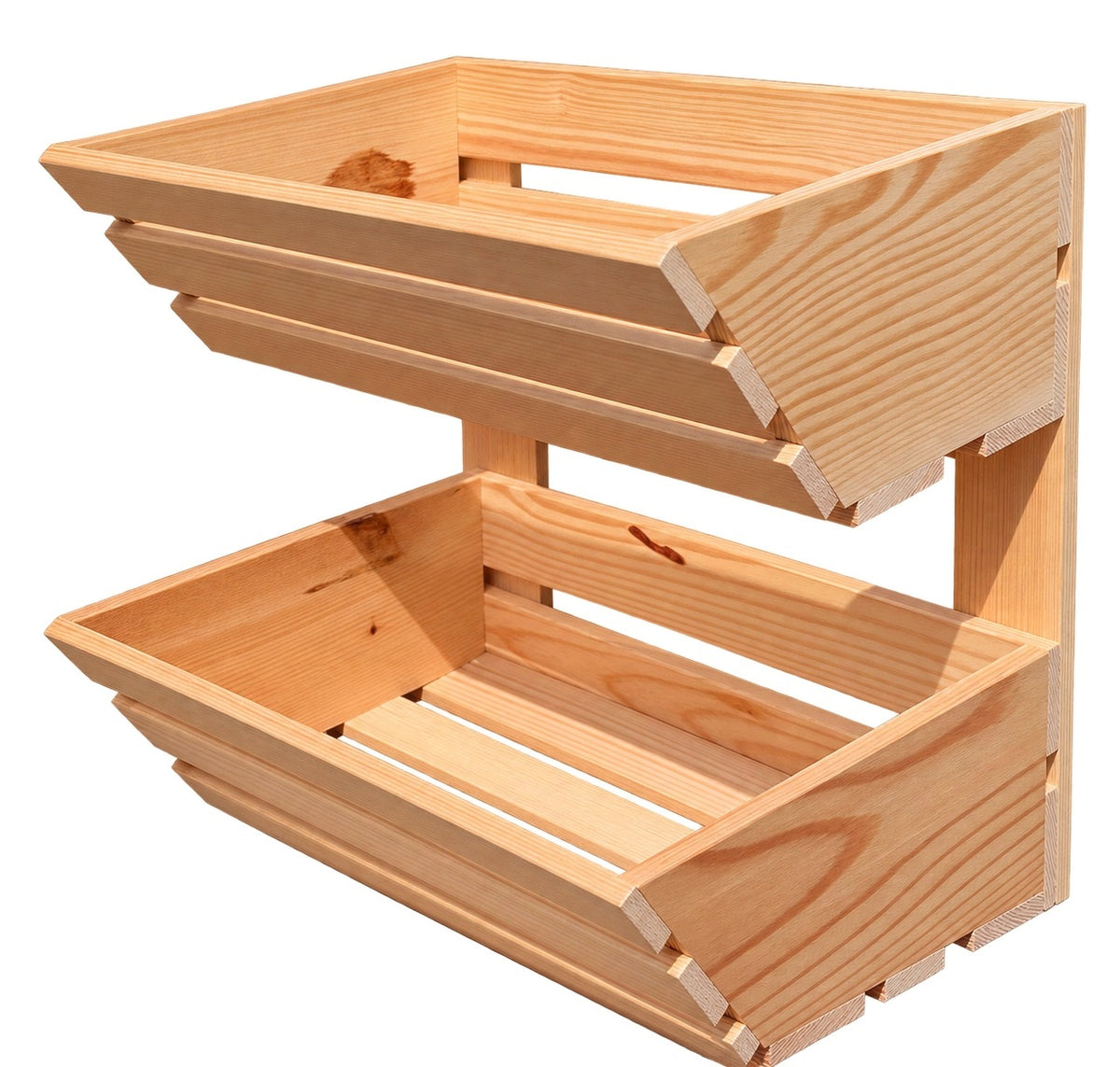 WOODEN FRUIT BOX FLOWERS 2 LEVELS Manufacturer code PBSSKRZYNKA