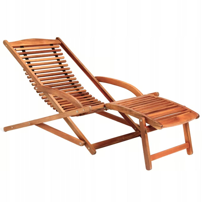 WOODEN GARDEN DECKCHAIR ERGO ACACIA WOOD