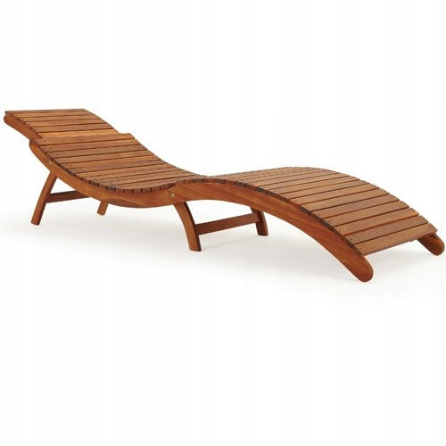 WOODEN GARDEN DECKCHAIR ERGO MADE OF ACACIA WOOD Brand Casaria