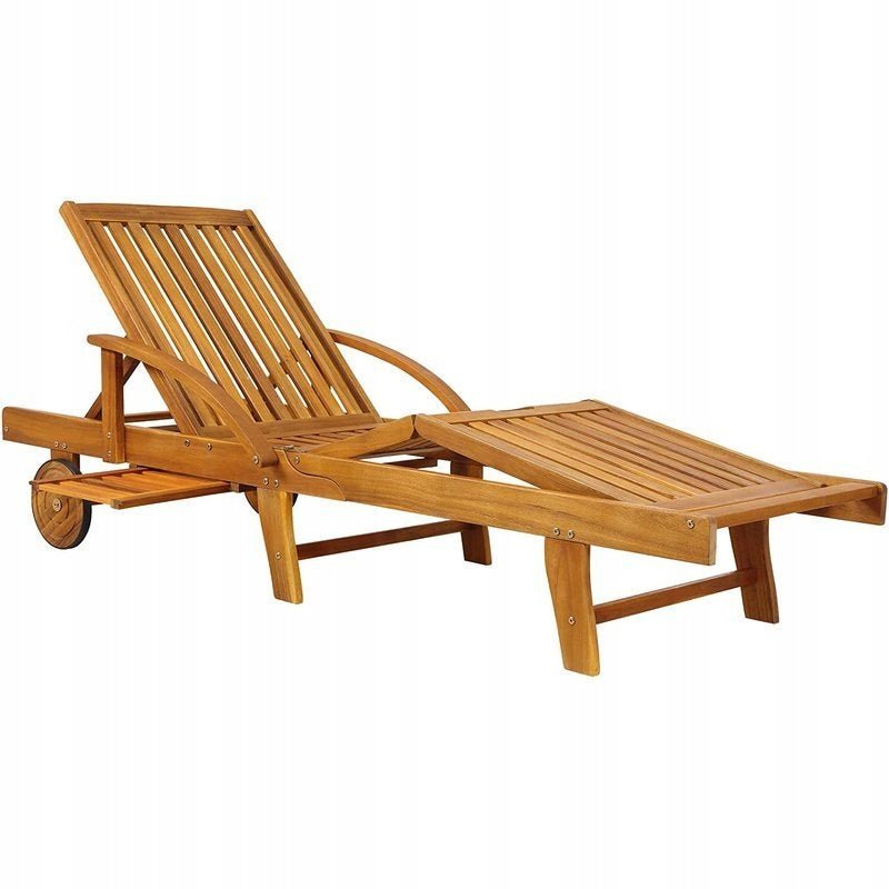 WOODEN GARDEN LOUNGER COUCH CHAIR