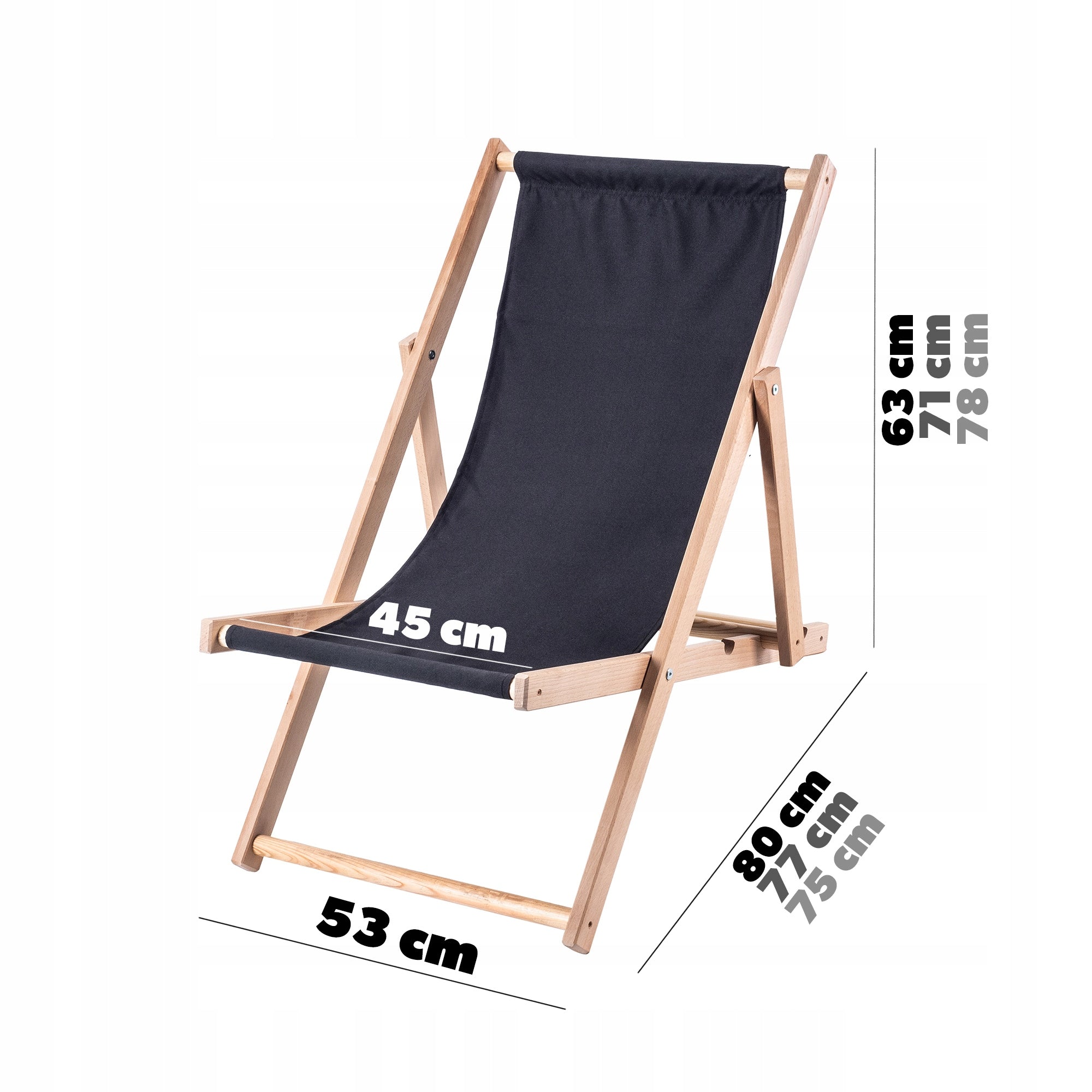 WOODEN GARDEN SUN LOUNGER BEACH FOLDING POLISH MANUFACTURER HIGH QUALITY Brand Kadax