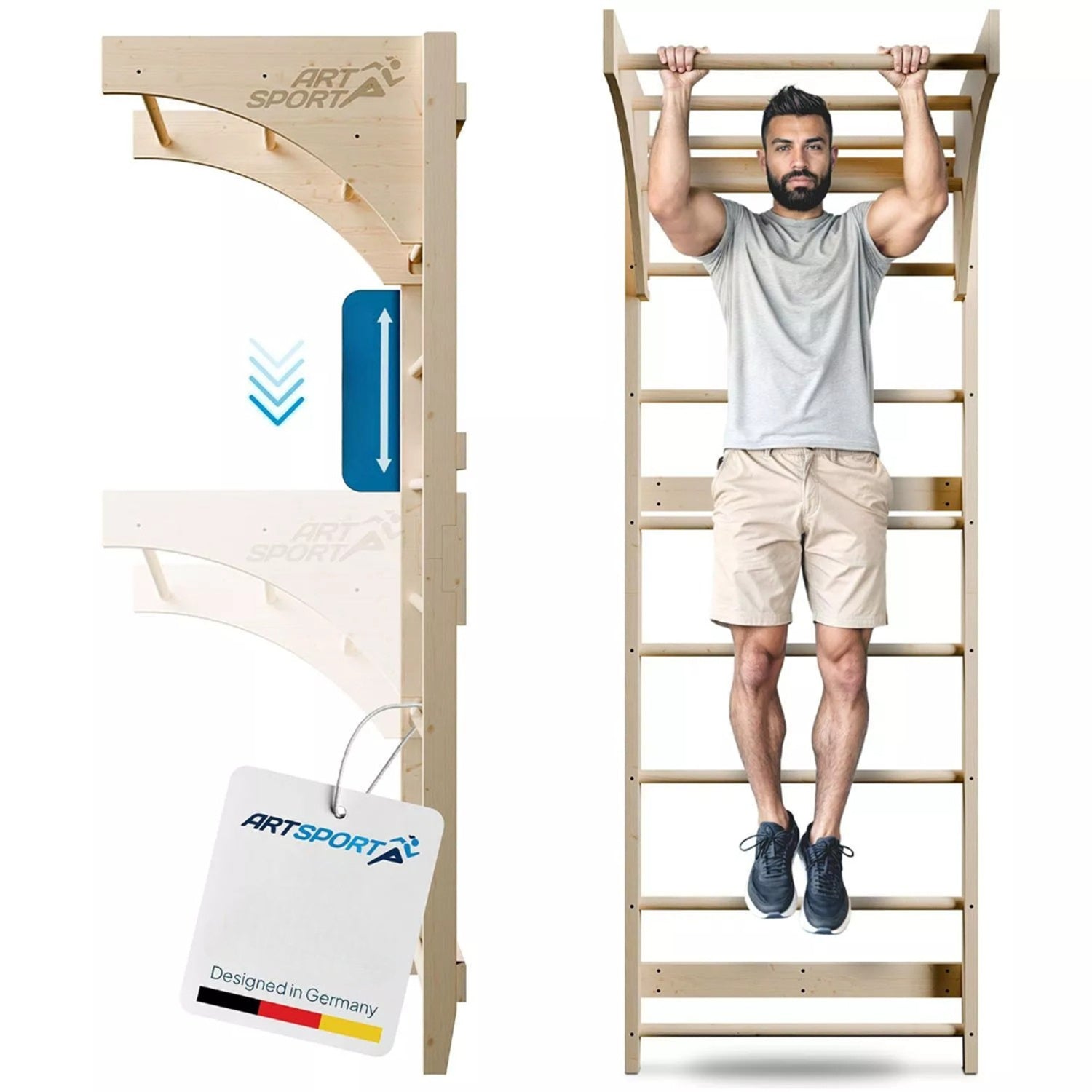 WOODEN GYMNASTICS LADDER REHABILITATION TRAINING FOR EXERCISE