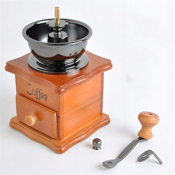 WOODEN HANDHELD PEPPER COFFEE GRINDER Manufacturer code RĘCZNY DREWNIANY MŁYNEK