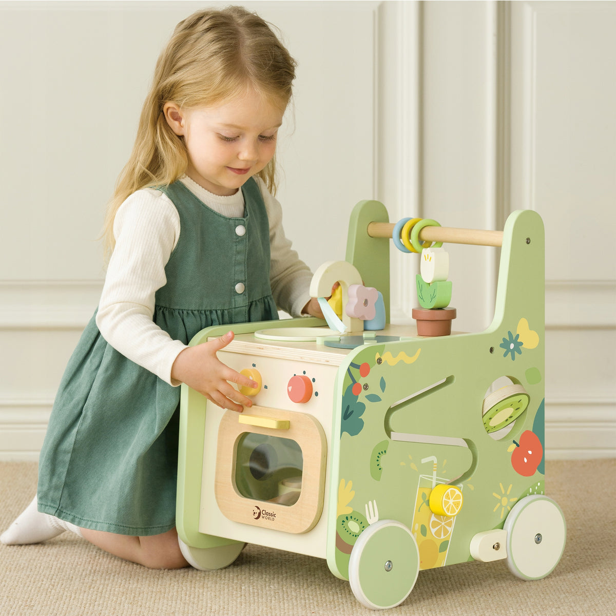 WOODEN KITCHEN 2IN1 PUSHER WITH OVEN OPENING SORTER CLASSIC WORLD Manufacturer code 6927049015212