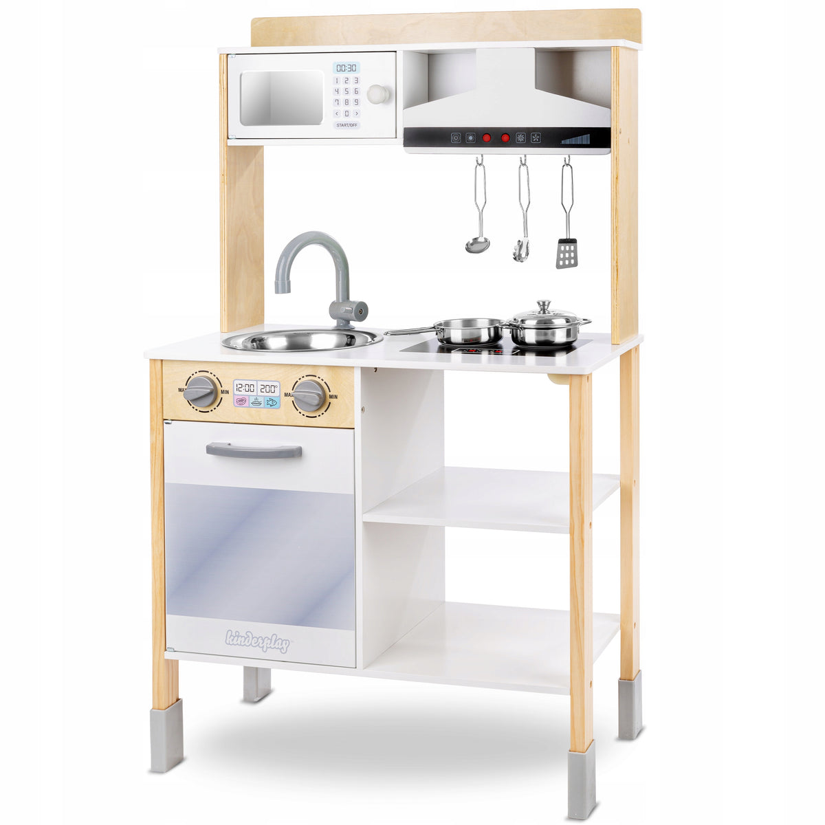 WOODEN KITCHEN FOR CHILDREN KINDERPLAY INTERACTIVE HOOD ACCESSORIES 100cm Manufacturer code GS0061