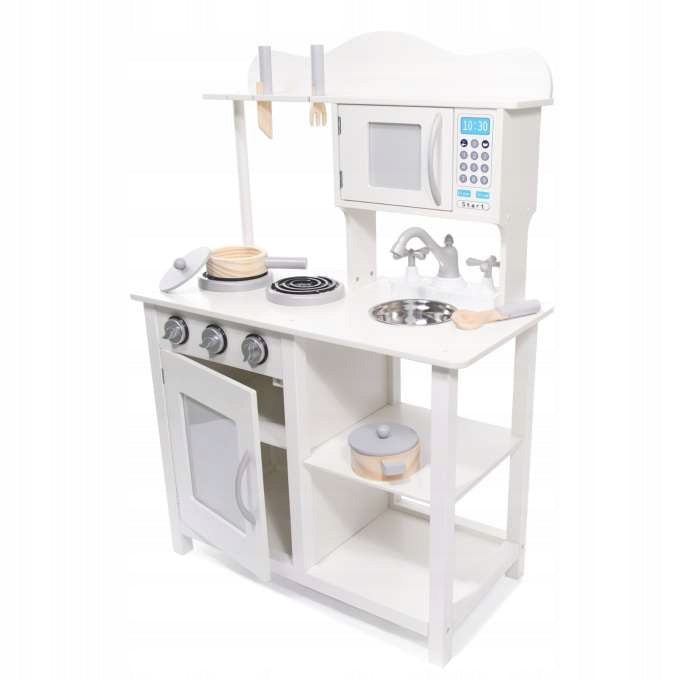 WOODEN KITCHEN MDF WITH ACCESSORIES 85CM Color white