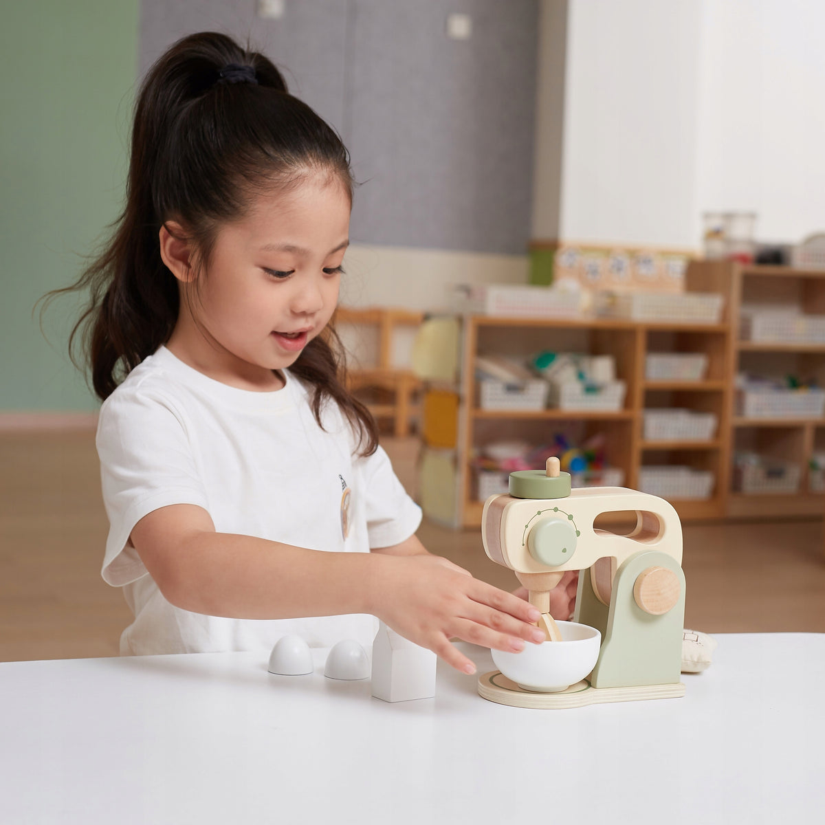 WOODEN KITCHEN MIXER GREEN BLENDER ACCESSORIES SET VIGA POLARB Manufacturer code 6971608442179