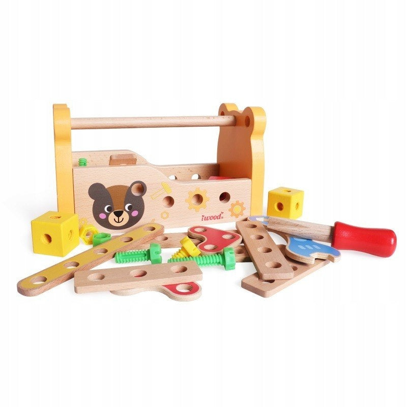 WOODEN MECHANICS BOX IWOOD toddler tool builder