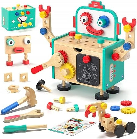 WOODEN MONTESSORI TOOL SET FOR CHILDREN 2 YEARS EDUCATIONAL GIFT