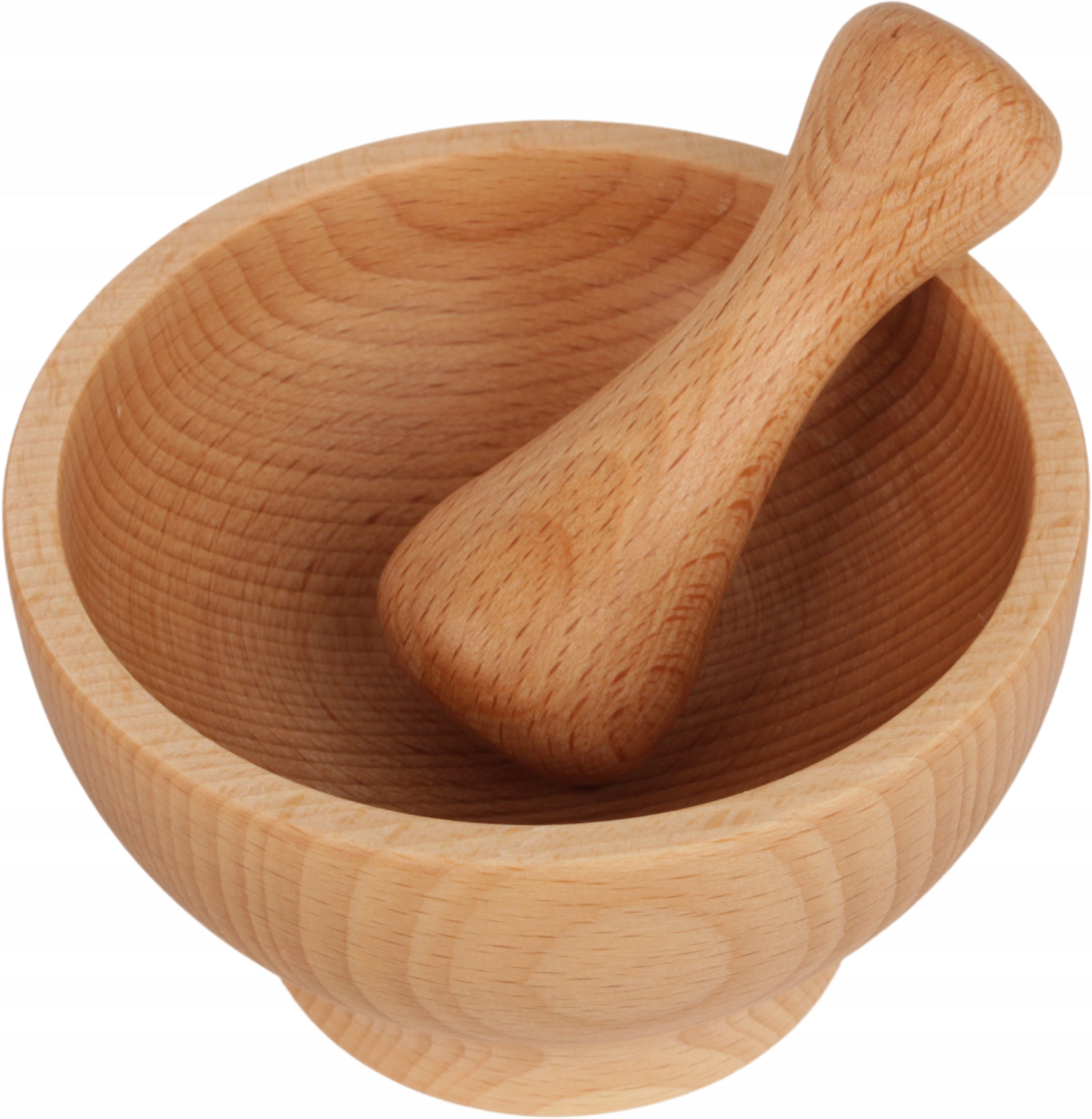 WOODEN MORTAR WITH PESTLE FOR KITCHEN SPICES, ECOLOGICAL