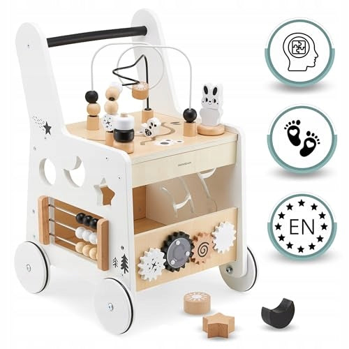 WOODEN PUSHER 6IN1 WALKER EDUCATIONAL TABLE FOR CHILDREN GIFT Brand no brand