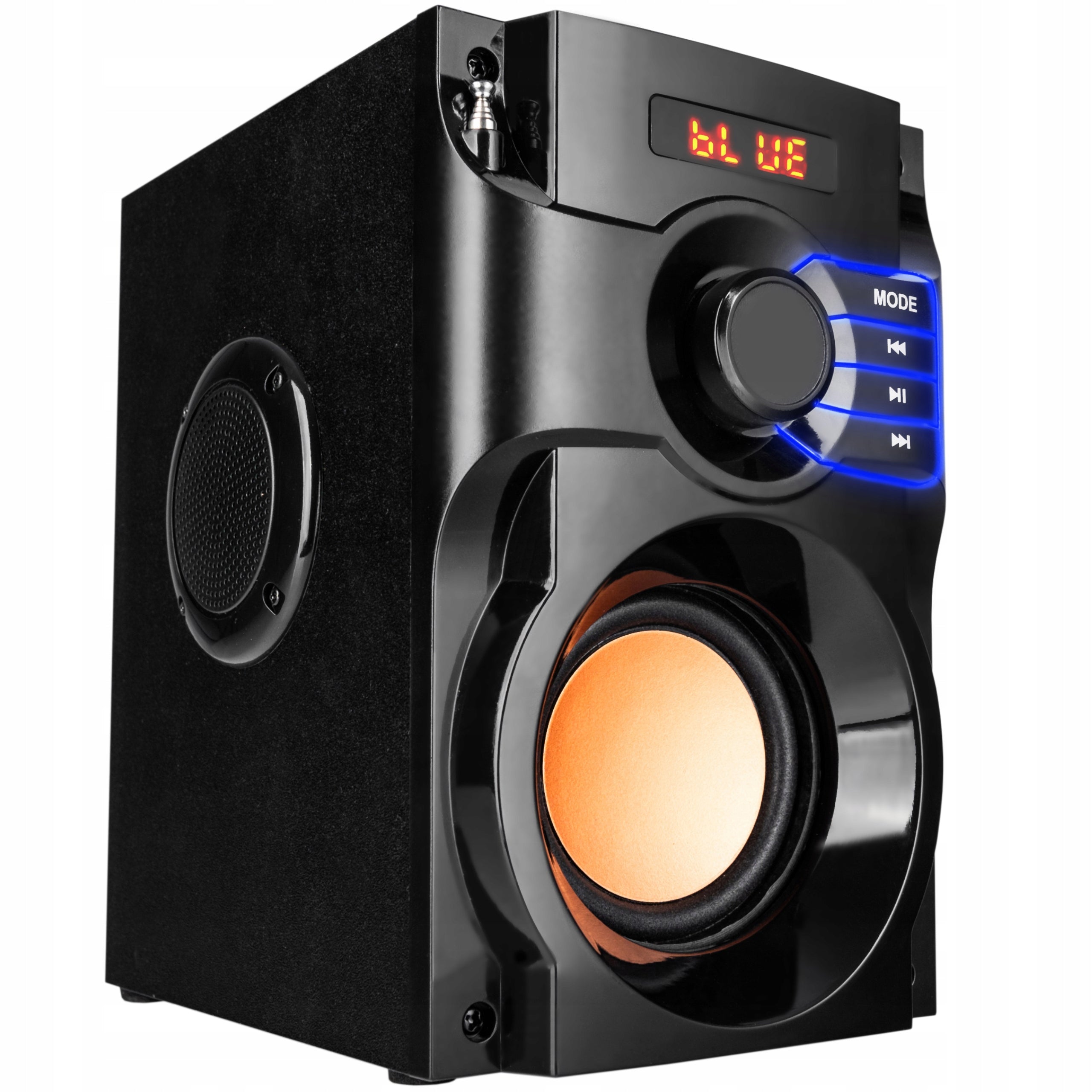 WOODEN RADIO PORTABLE WIRELESS SPEAKER BLUETOOTH BT COLUMN SD MP3 Packaging status original