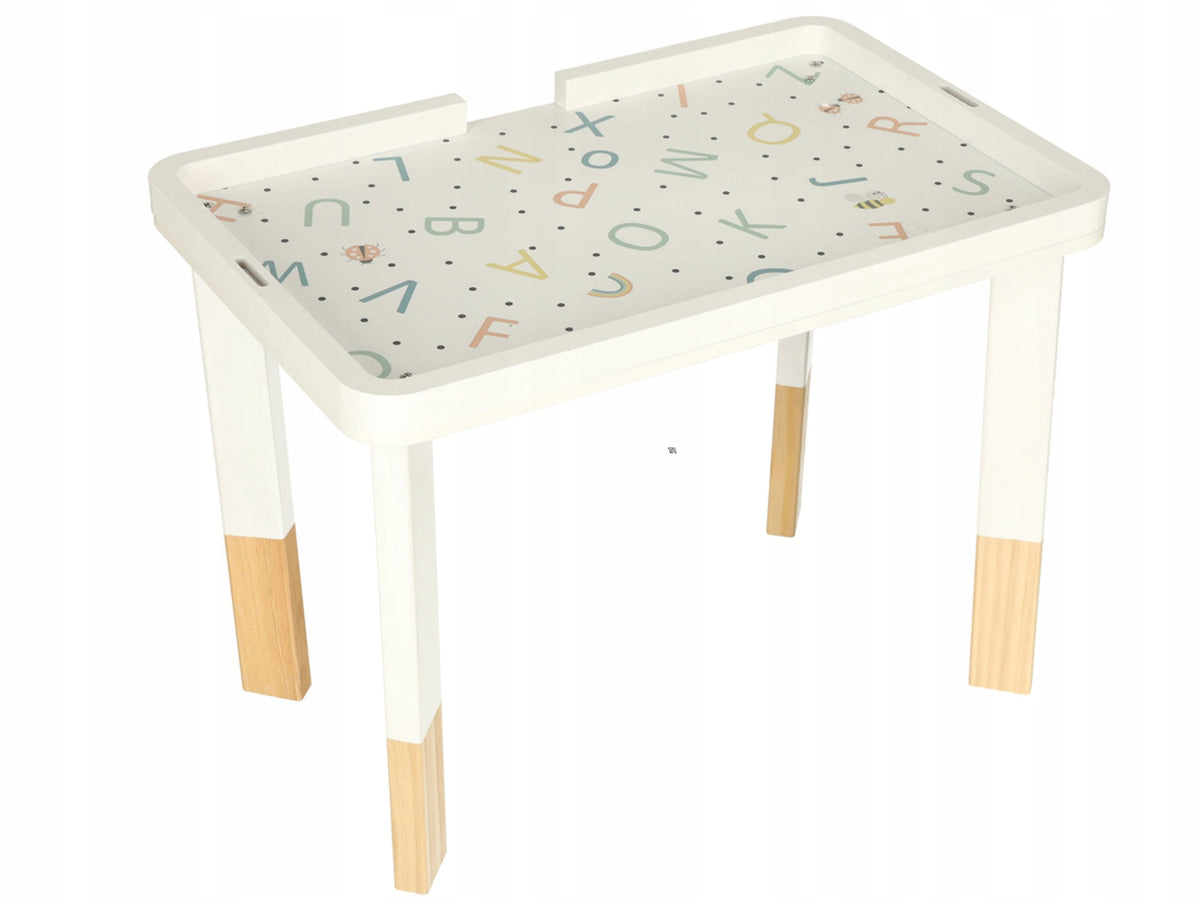 WOODEN SENSORY BOARD MANIPULATIVE WOODEN TABLE MONTESSORI 2IN1 Character/Title none