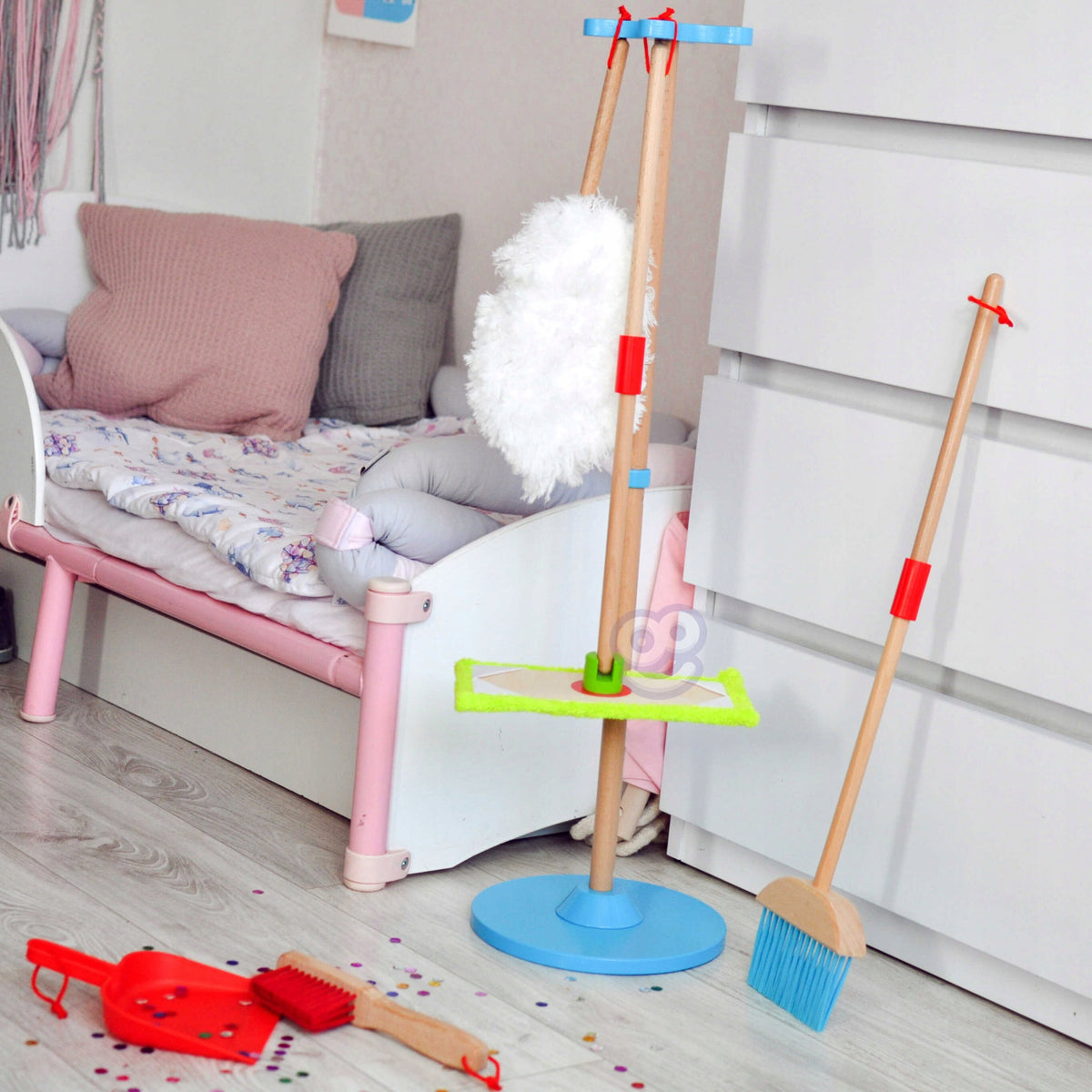 WOODEN SET XXL FOR CLEANING EDUCATIONAL FUN AND LEARNING TOOKY TOY Manufacturer code TF436