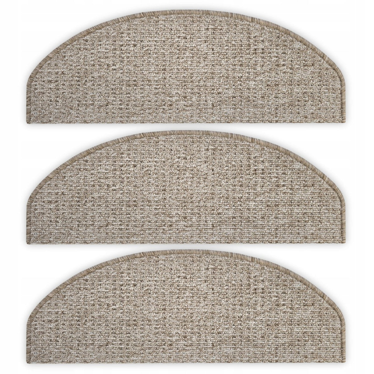 WOODEN STAIR COVERS RUGS FOR STAIRS BEIGE LIGHT FEET TREPY