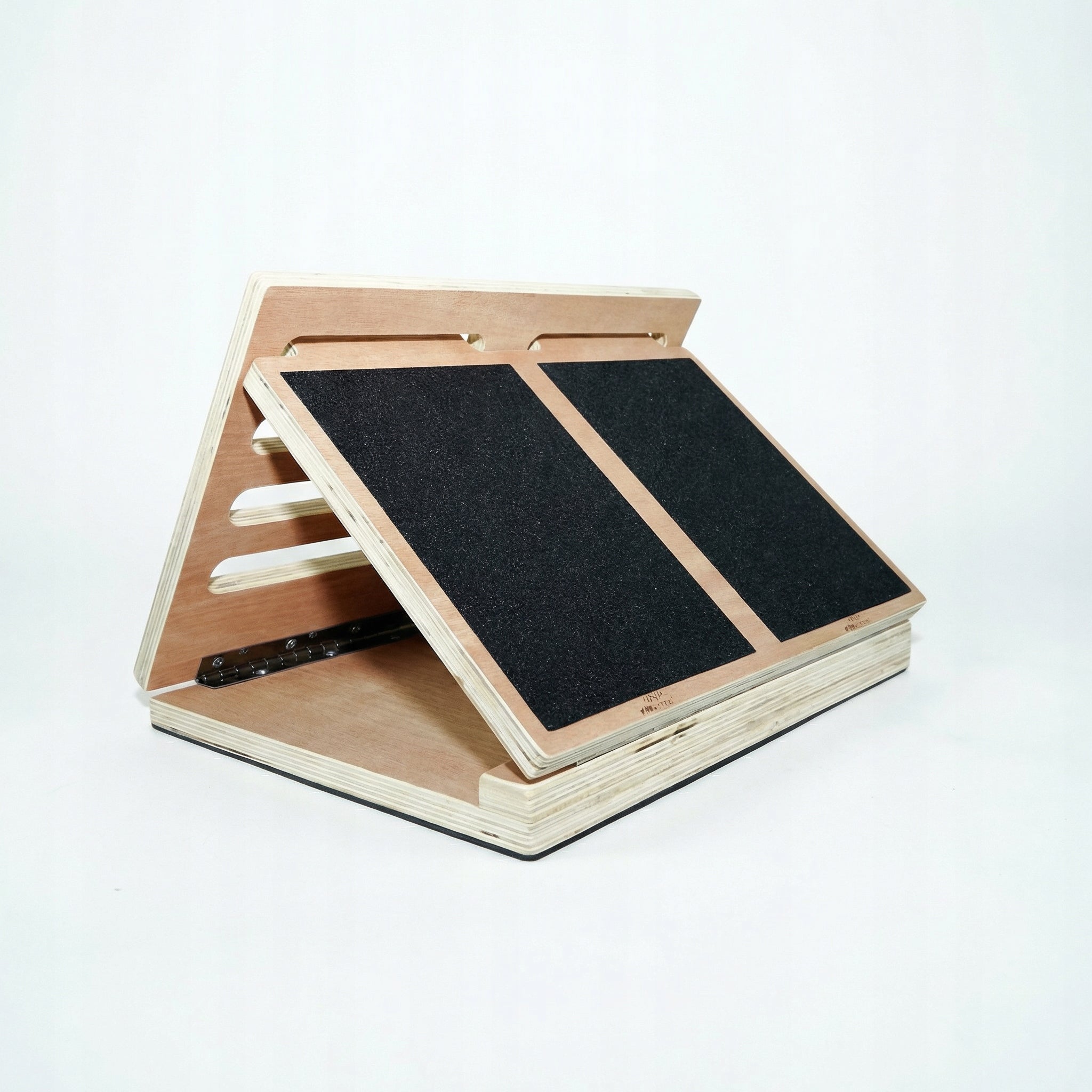 WOODEN STRETCHING PLATFORM FOR CALF SQUAT EXERCISE ADJUSTABLE Packaging status original