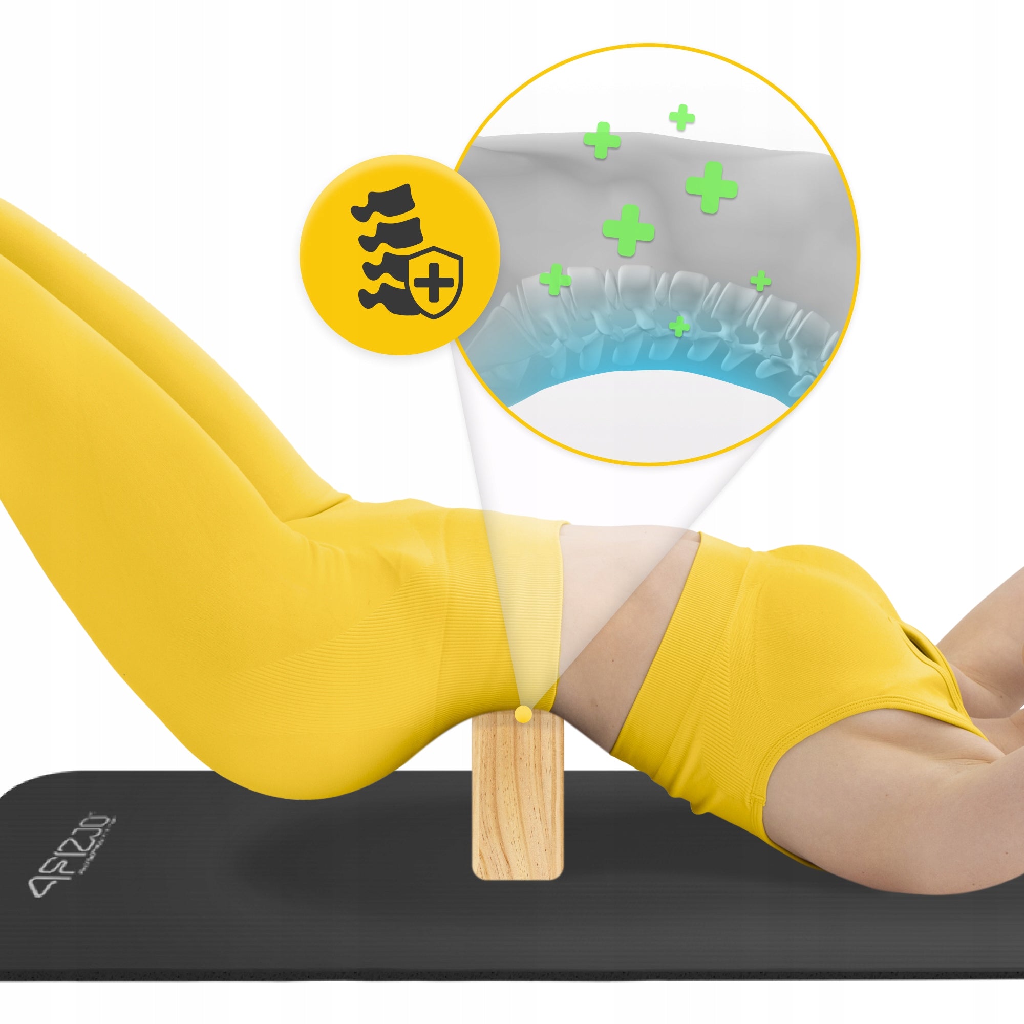 WOODEN YOGA CUBE EXERCISE BLOCK PILATES FITNESS STRETCHING 4FIZJO Manufacturer code YBK06