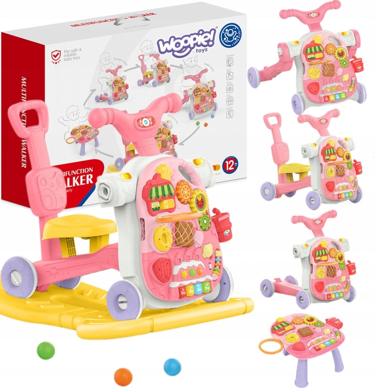 WOOPIE BABY Walker 5in1 Multifunction Pink 1+