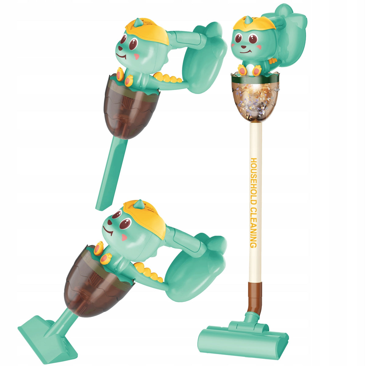 WOOPIE DINO 75CM TOY VACUUM CLEANER 3IN1 SUCTION LIGHT SOUND Packaging status original