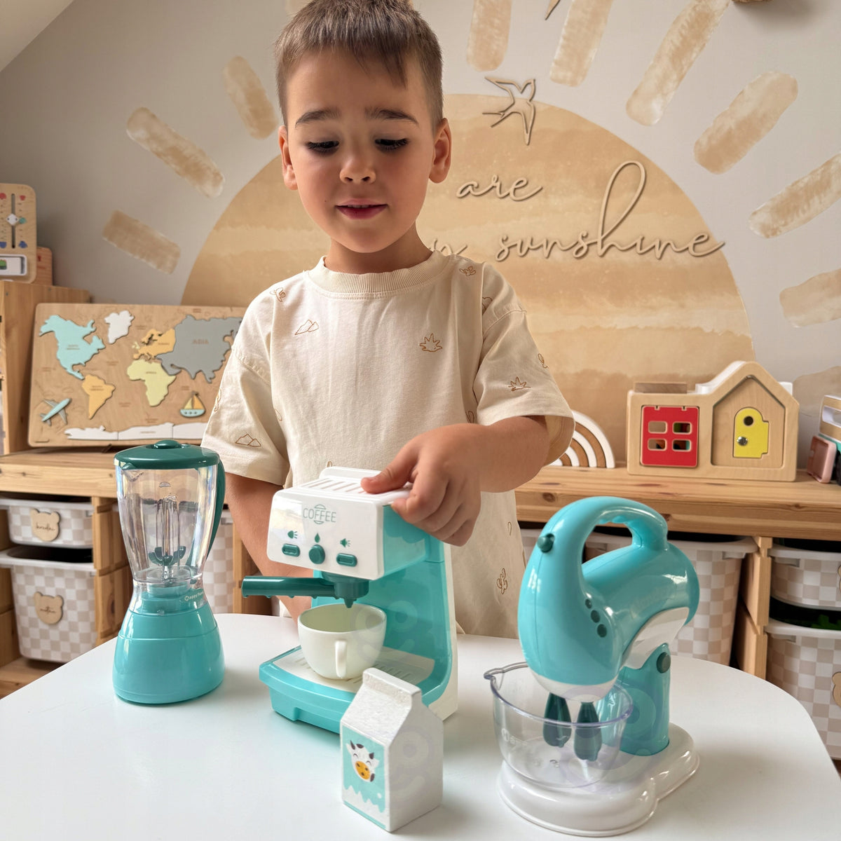 WOOPIE Household Appliances Set 3in1 Express Mixer Blender Light Effects Brand Woopie