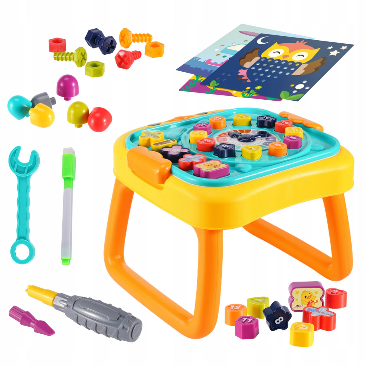 WOOPIE Interactive Educational Table Workshop and 3in1 Board for Little One