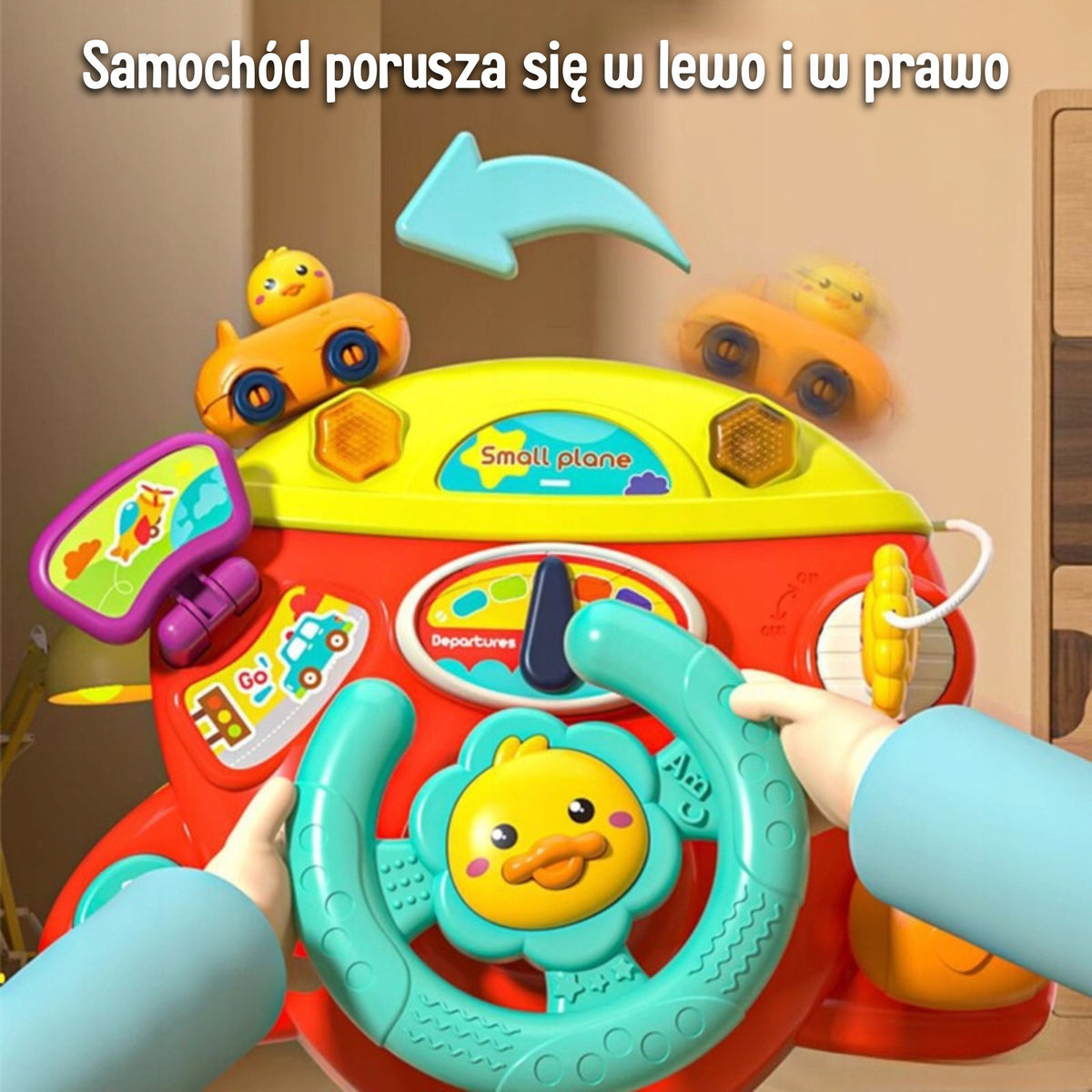 WOOPIE Interactive Steering Wheel Airplane Bed Vehicle Trolley Effects 18m+ Kid's age 12＋ months