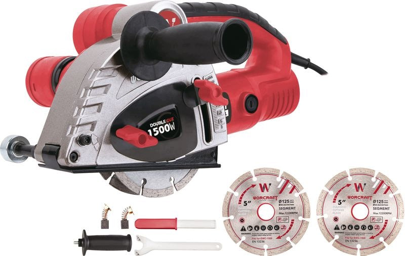 WORCRAFT EWC-1500 GROOVER FOR MASONRY 1500 IN WITH ACCESSORIES