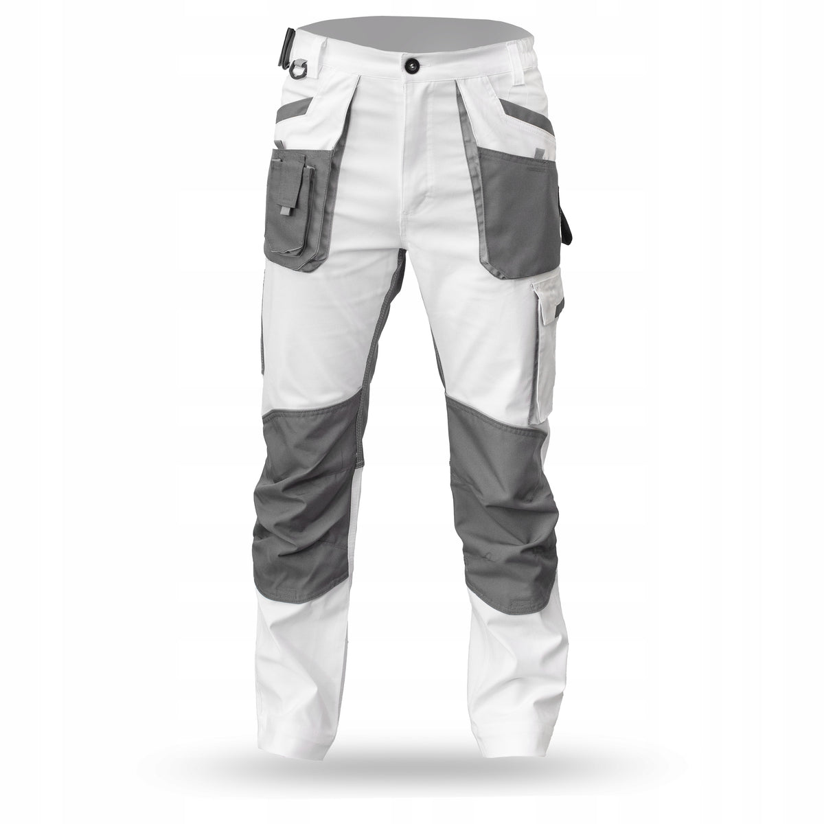 WORK TROUSERS MEN'S ELASTIC TROUSERS REINFORCED TO THE WAIST WHITE STRETCH EAN (GTIN) 5907269098692