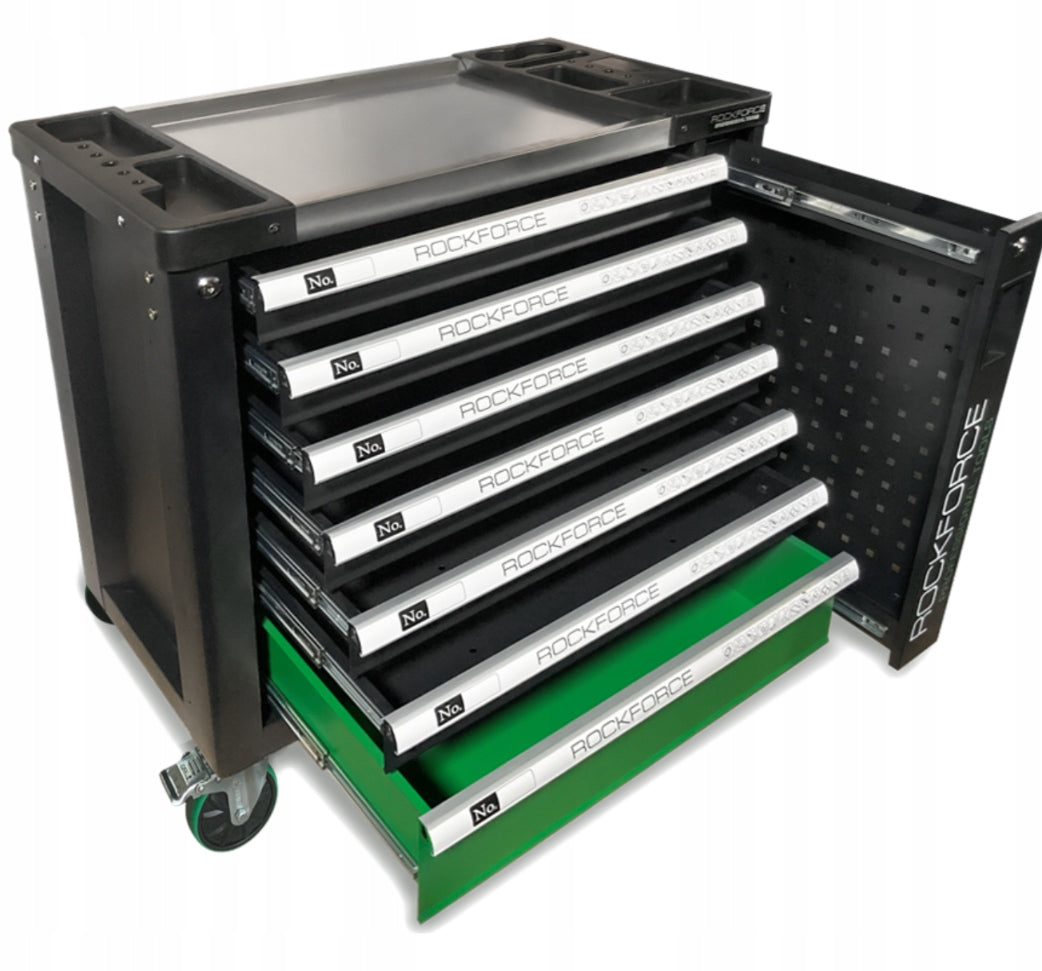 WORKSHOP CABINET 274 ELEMENTS TOOL TROLLEY Rockforce trolley Brand Rockforce