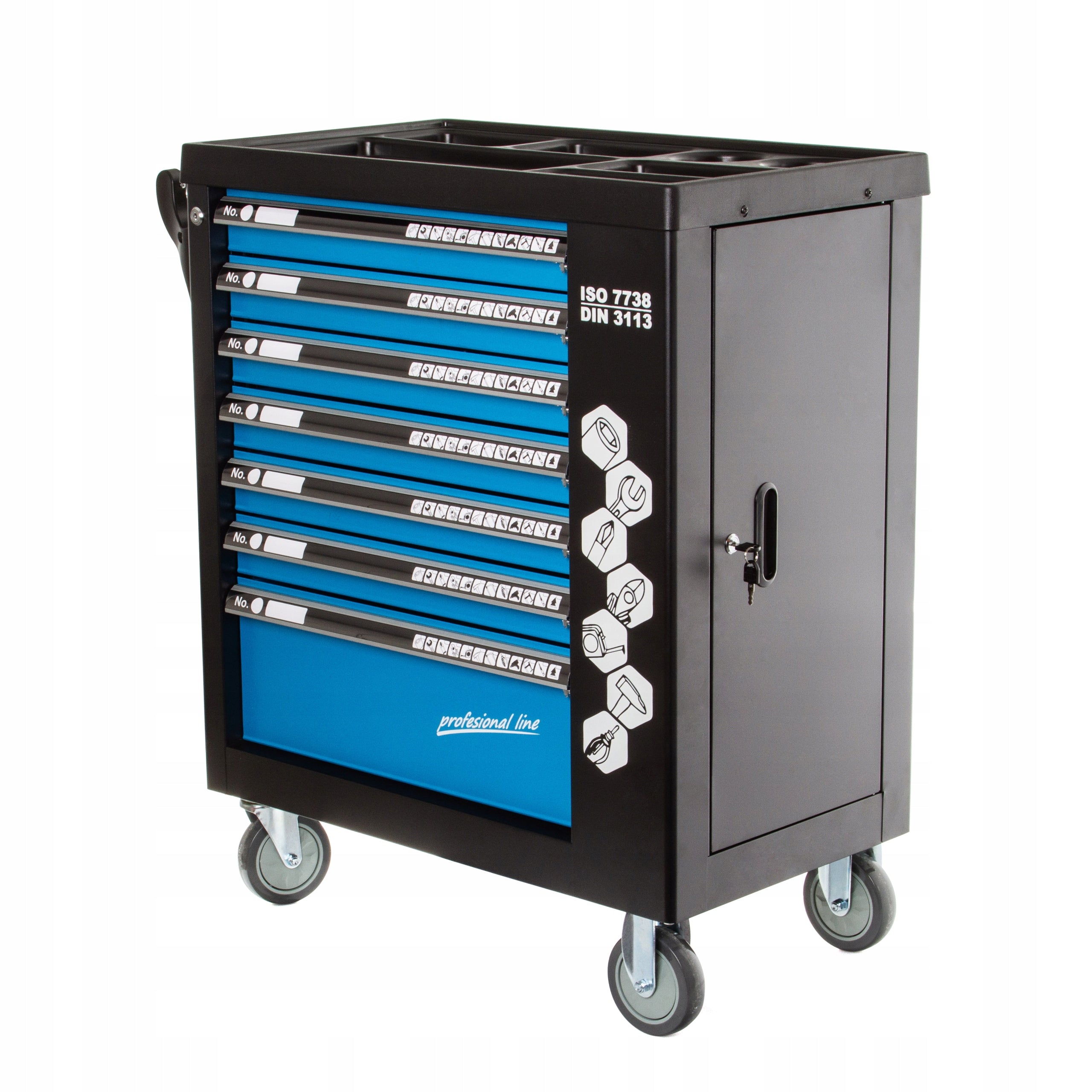 WORKSHOP CABINET SERVICE TROLLEY PREMIUM TOOLS SET 258EL EAN (GTIN) 5901969135015