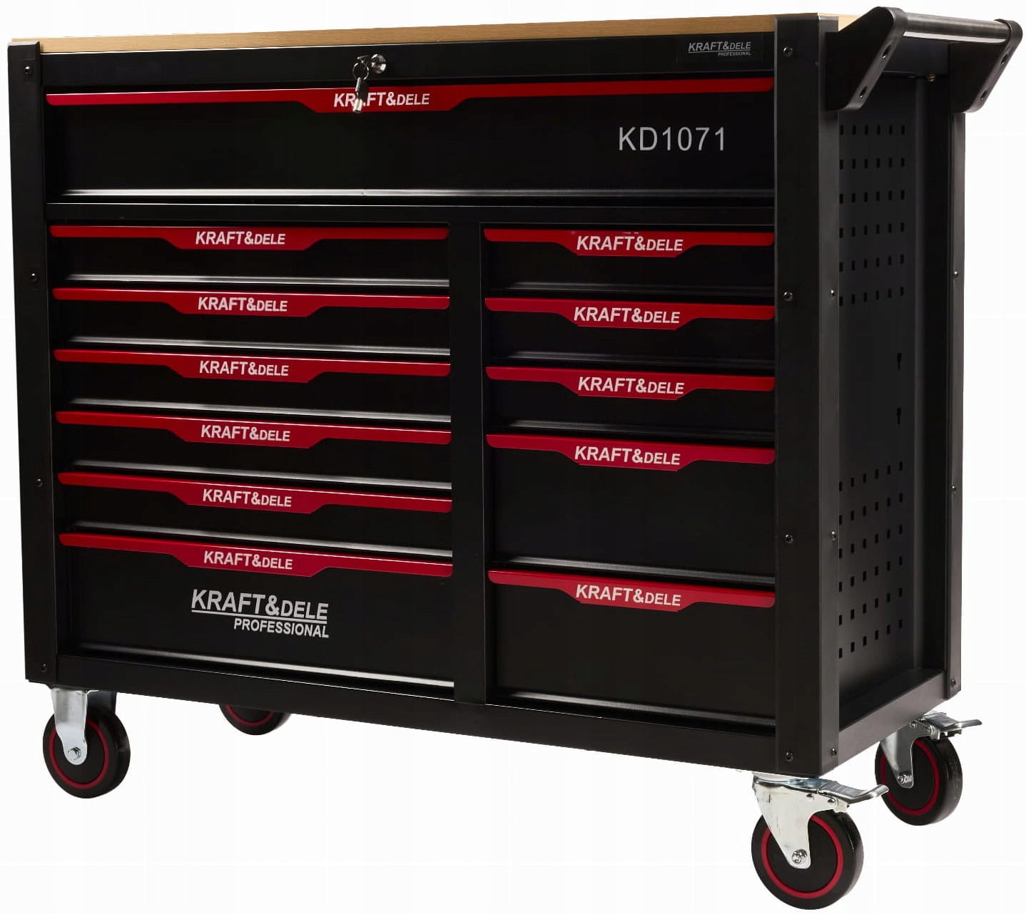 WORKSHOP CABINET TOOL TROLLEY 12 DRAWERS WITH EQUIPMENT 541el KEYS Brand Kraft&Dele