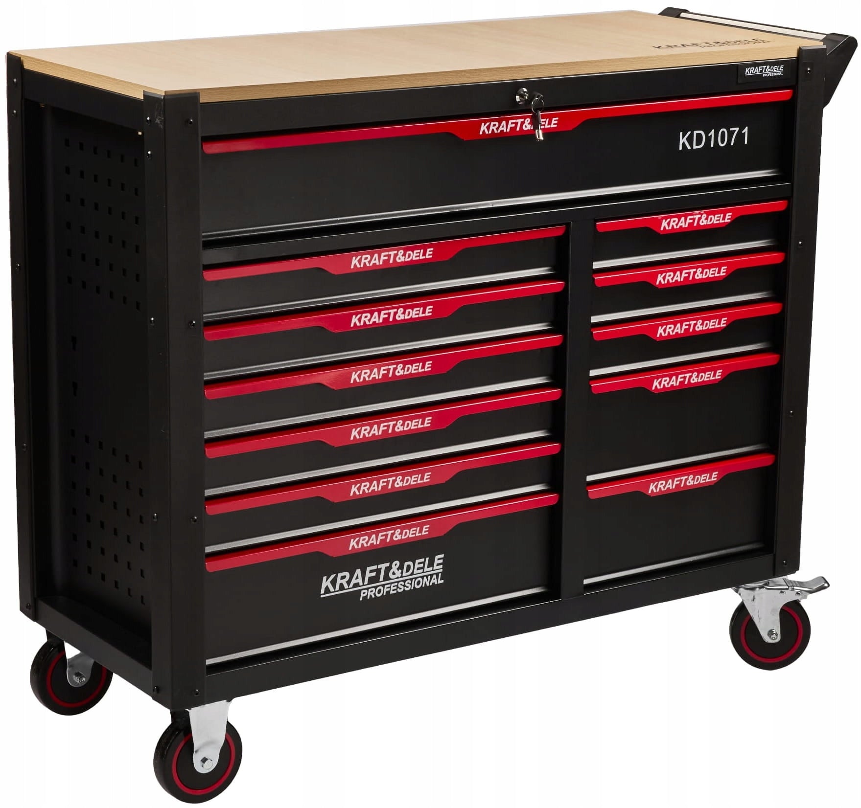 WORKSHOP CABINET TOOL TROLLEY 12 DRAWERS WITH EQUIPMENT 541el KEYS Manufacturer code KD1071