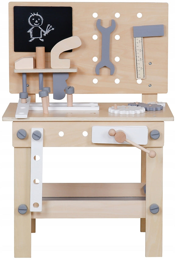 WORKSHOP FOR A SMALL DIYER TABLE WITH ACCESSORIES TOOLS GIFT EAN (GTIN) 5905771300098