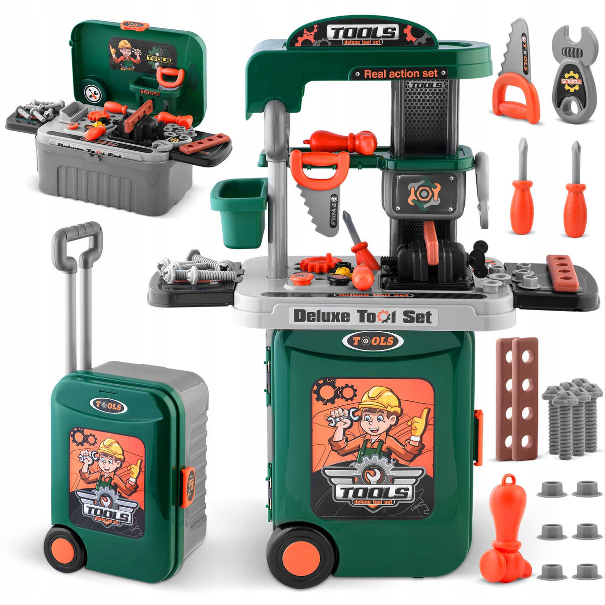 WORKSHOP FOR BOY TO PLAY SET TOOLS SET XXL FOR GIFT KEY Brand no brand