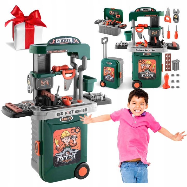 WORKSHOP FOR BOY TO PLAY SET TOOLS SET XXL FOR GIFT KEY