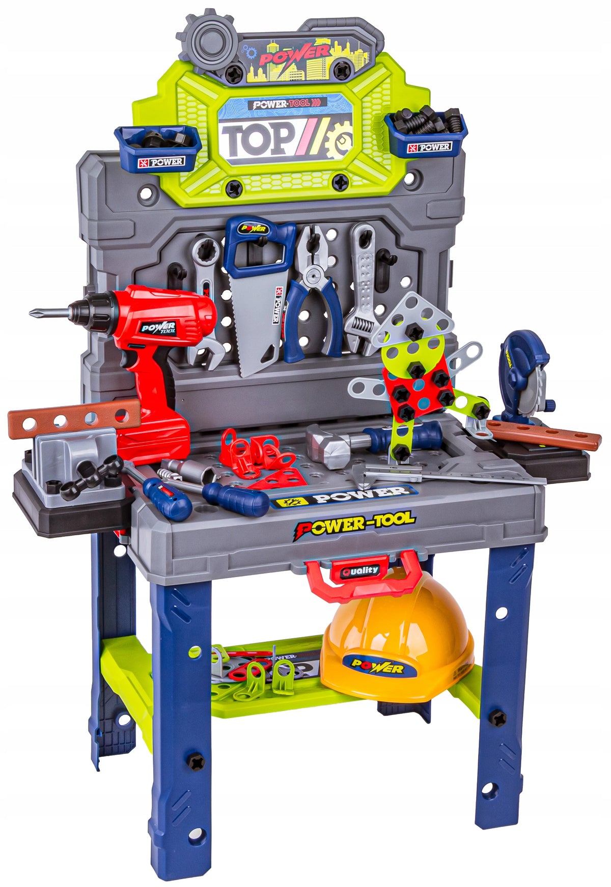 WORKSHOP FOR CHILDREN DIY SET TABLE WITH TOOLS HELMET Manufacturer code 008-201 Artl