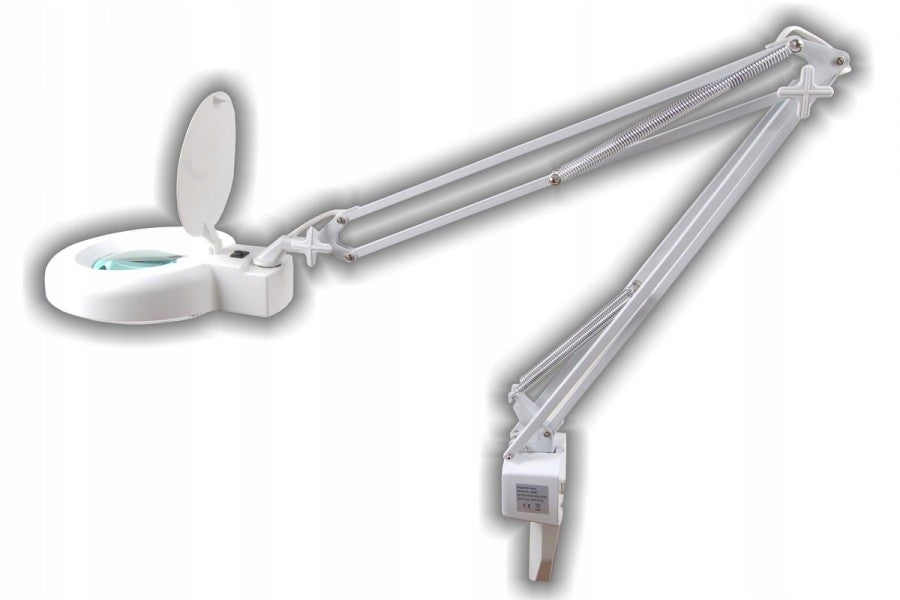 WORKSHOP LAMP WITH MAGNIFYING GLASS 127MM 8066-1C 8 DIOPTERS