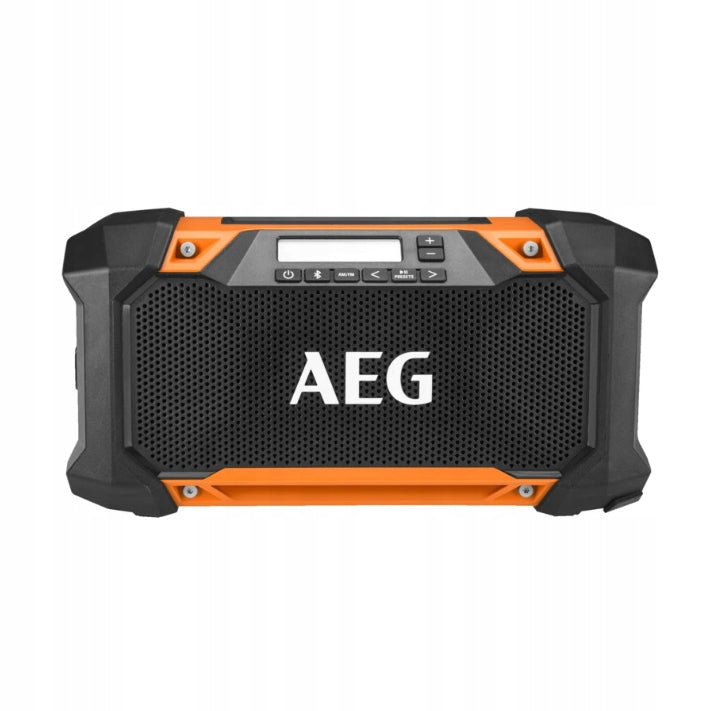 WORKSHOP RADIO BUILDING BLUETOOTH SPEAKER WITH BATTERIES 18V BRSP18-0 AEG EAN (GTIN) 4058546374624