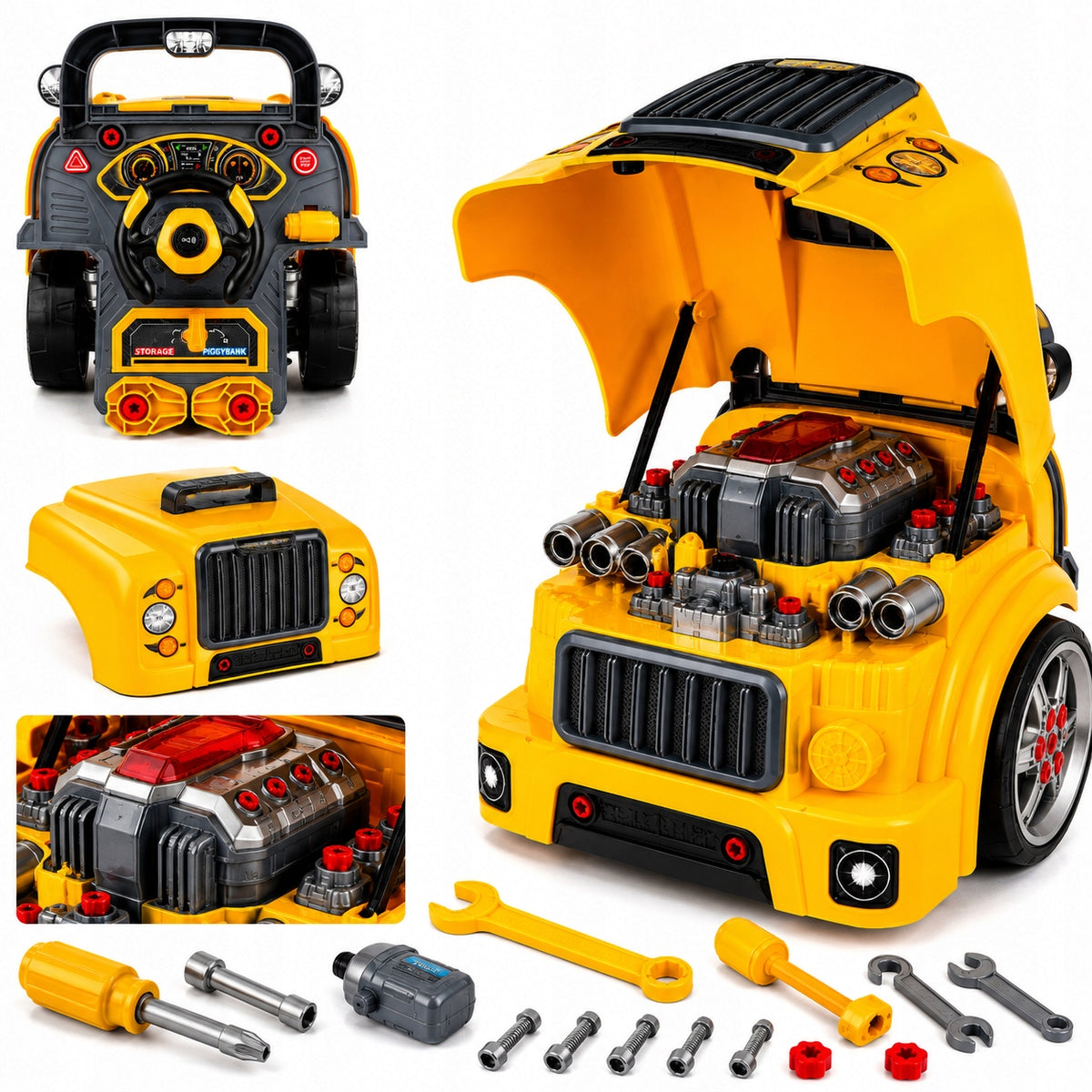 WORKSHOP SET MECHANIC SMALL DIY SCHOOL BUS