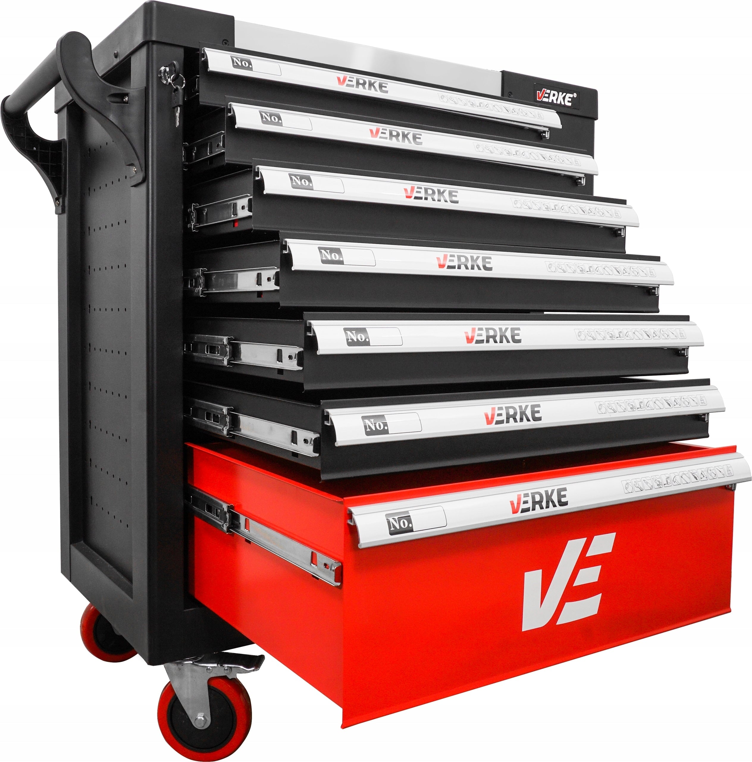 WORKSHOP TOOL CABINET SERVICE TOOL TROLLEY WITH EQUIPMENT 154 Brand Verke