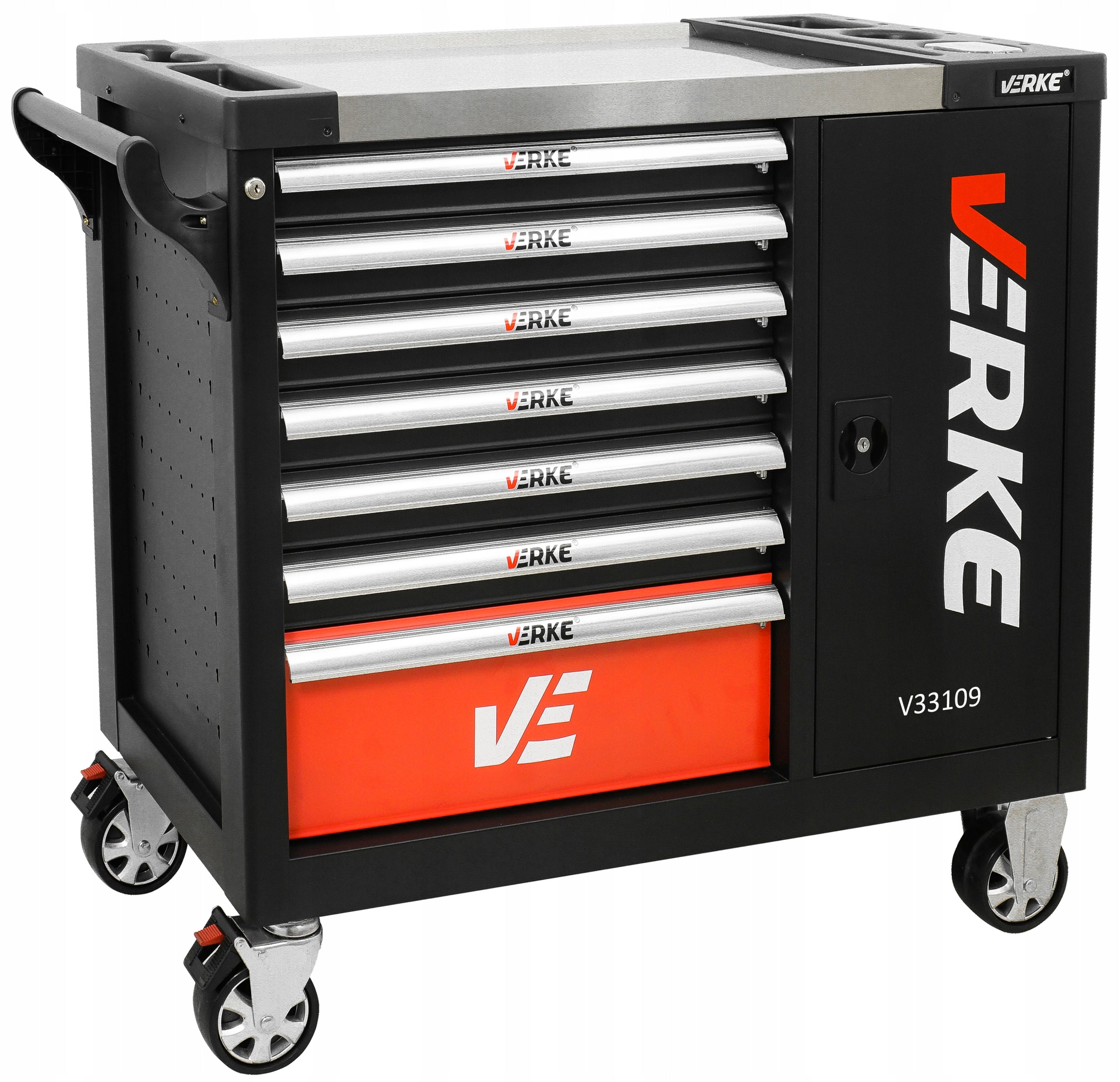 WORKSHOP TOOL CABINET SERVICE TOOL TROLLEY WITH TOOLS 306 Manufacturer code V33109