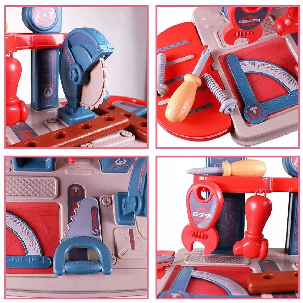 WORKSHOP WITH TOOLS DIY MECHANIC KIT + SUITCASE Color multicolor