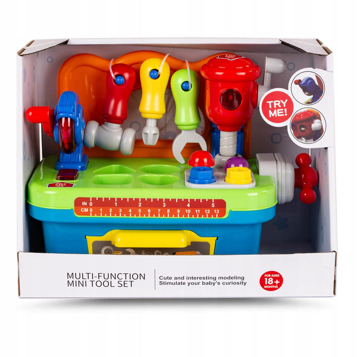 WORKSHOP WITH TOOLS FOR TODDLER TOY INTERACTIVE SORTER SOUNDS 18M+ Packaging status original