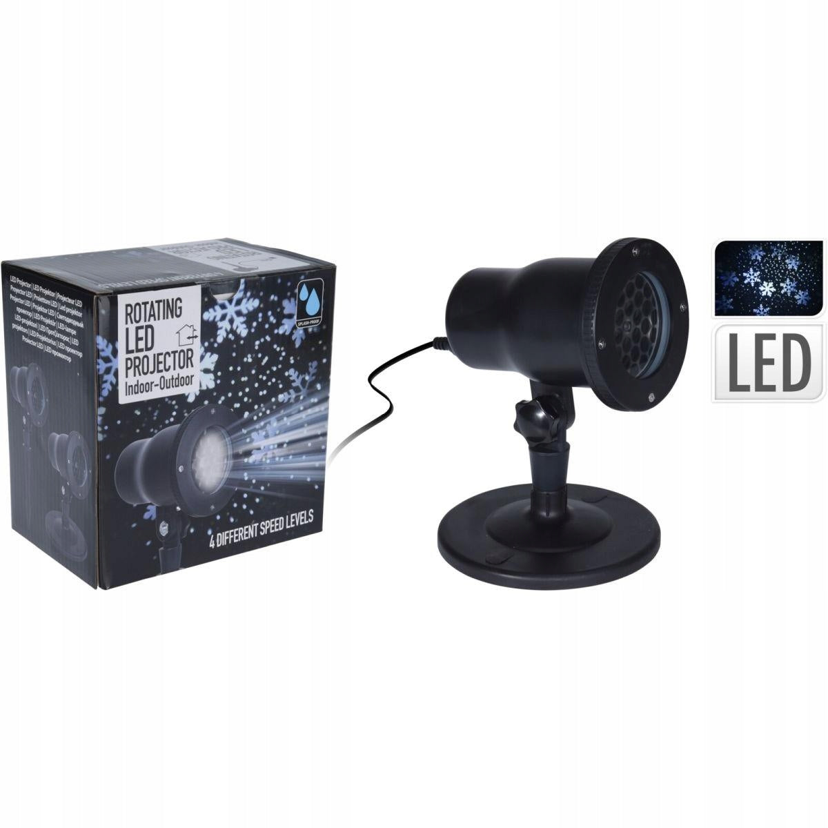 WORLD PROJECTOR PORTABLE LED PROJECTOR indoor/outdoor SNOWSTORM Manufacturer code 17757