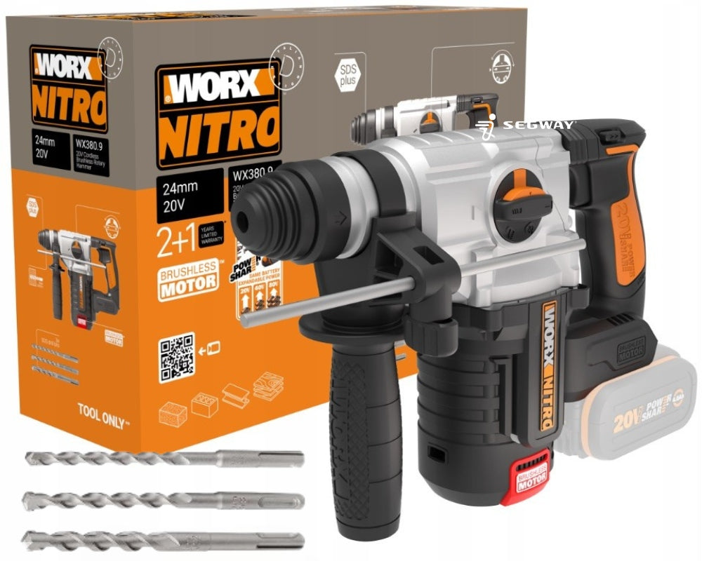 WORX HAMMER DRILL SDS-PLUS CORDLESS 20V