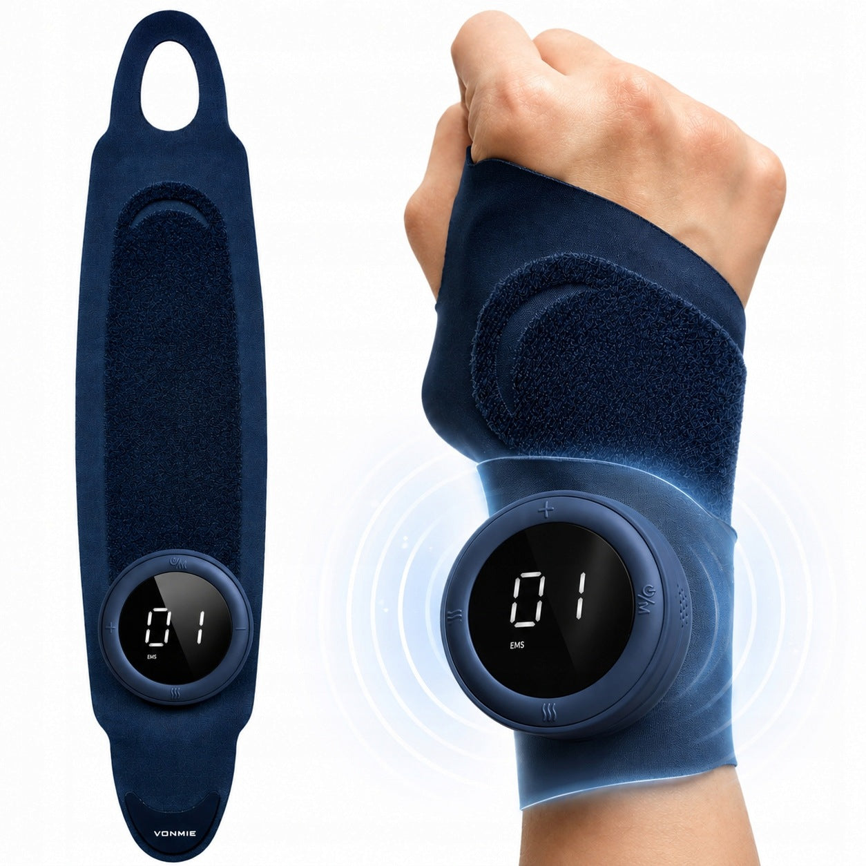 WRIST BAND EMS TENS HEATING VONMIE W3 PAIN ORTHOSIS CARPAL TUNNEL SYNDROME