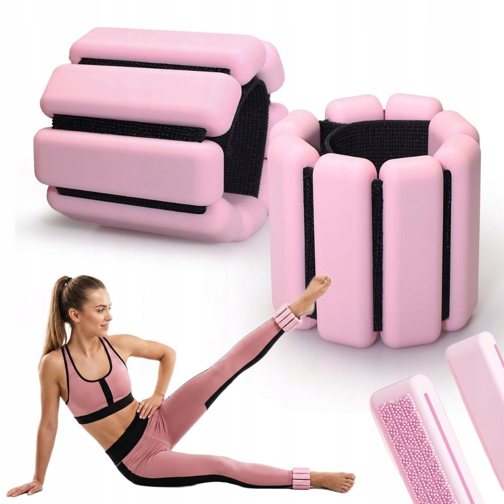 WRIST WEIGHTS SET OF 2x450g EXERCISES WEIGHTS ADJUSTABLE